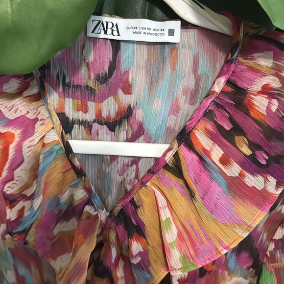 Zara size xSmall multi color dress - Picture 2 of 3